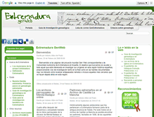 Tablet Screenshot of extremadura.genealogica.net